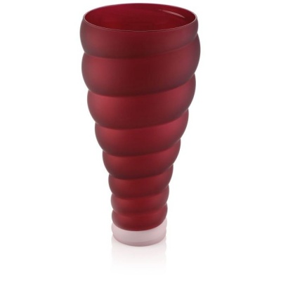 IVV Red Spiral Vase